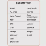 نور ثابت ال ای دی جی ماری Jmary FM-17RS LED light