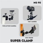 گیره چند منظوره جیماری JMARY MS-90 For Action Cameras Super Clamp - Image 3