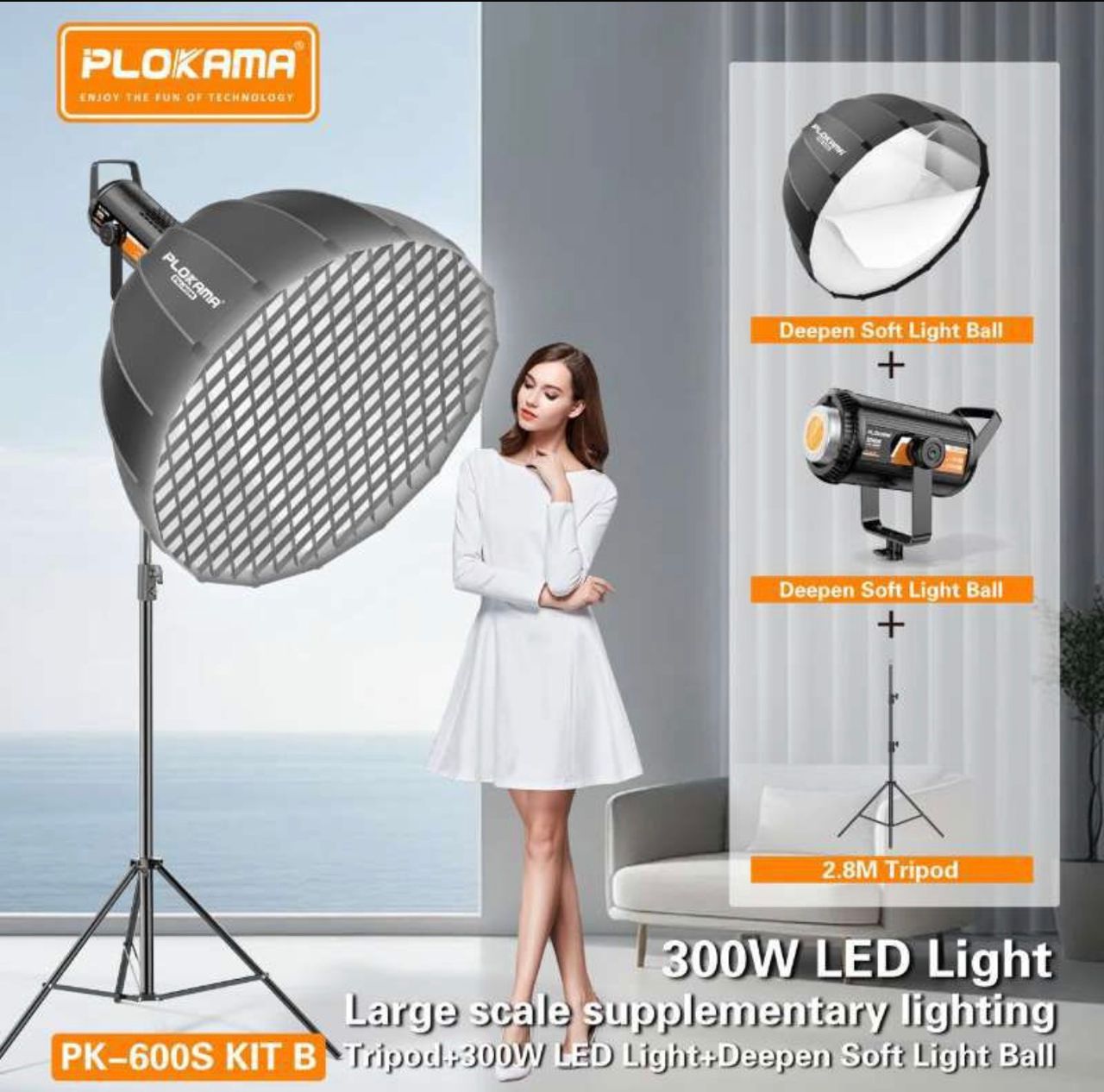 IMG_0785 کیت ویدیولایت 300 وات پلوکاما plokama 300w - Image 1