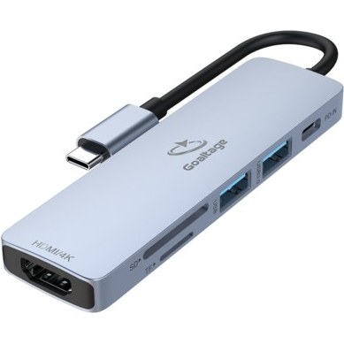 U_gOEJmi8rRcB_zD هاب 6 پورت USB-C گلتیج مدل HU01 - Image 1