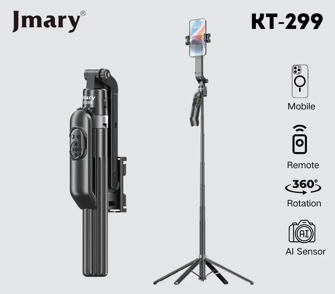 KT-299-3 سه پایه مونوپاد جیماری مدل Jmary KT-299 با سنسور هوش مصنوعی - Image 1
